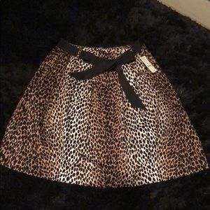White House/Black Market Animal Print Skirt Size 6